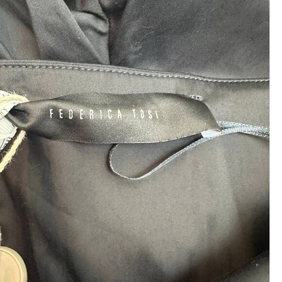 Frederica Tosi Black High Waisted Sexy Jumpsuit with Halter Tie sz 38=XS/S/2 NWT - Picture 8 of 13